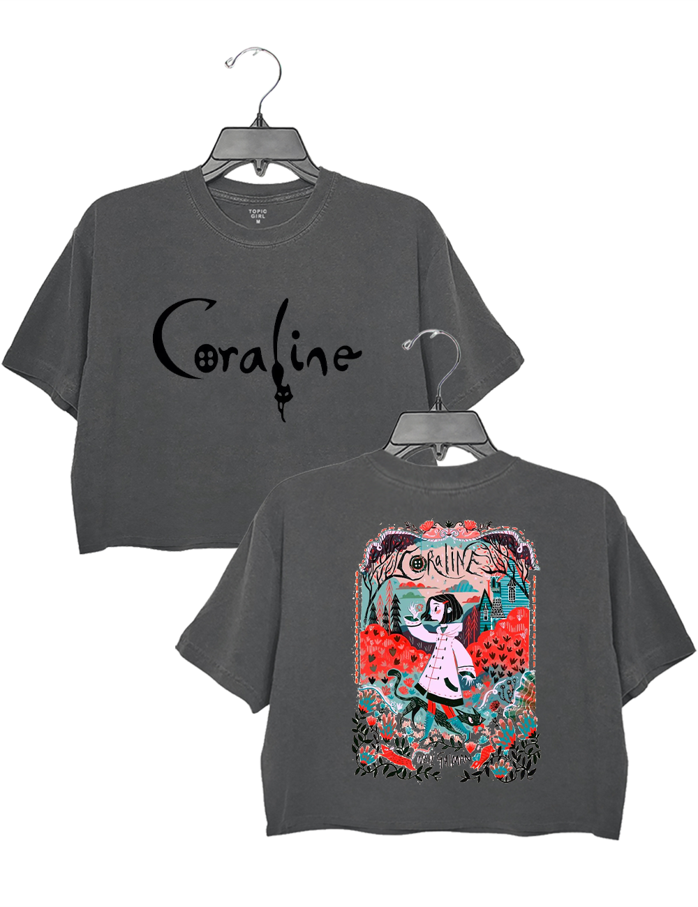 Coraline Halloween Crop Top