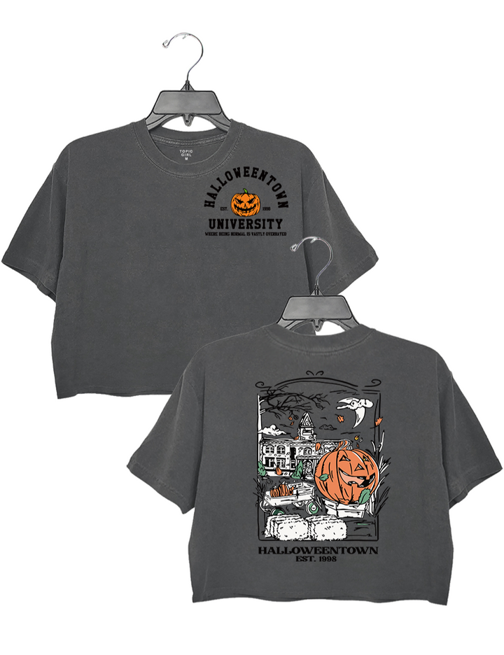 Halloweentown University Est 1998 Crop Top