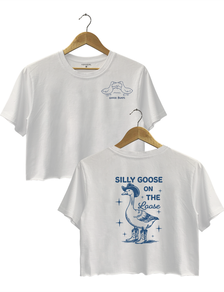 Silly Goose On The Loose Crop Top