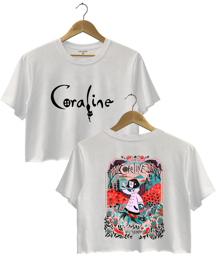 Coraline Halloween Crop Top