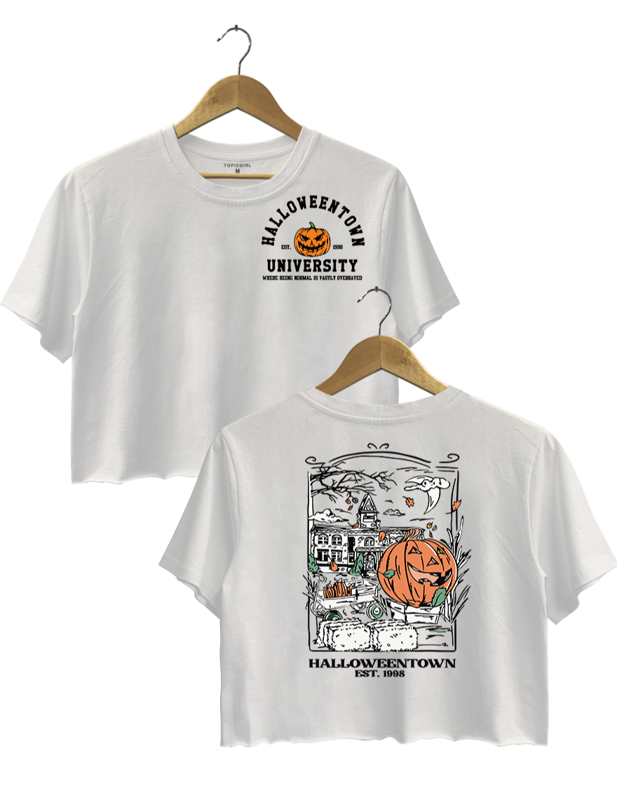 Halloweentown University Est 1998 Crop Top