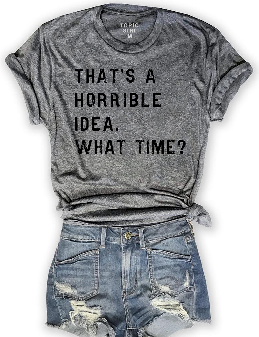 That's A Horrible Idea What Time? Crop Sweatshirt