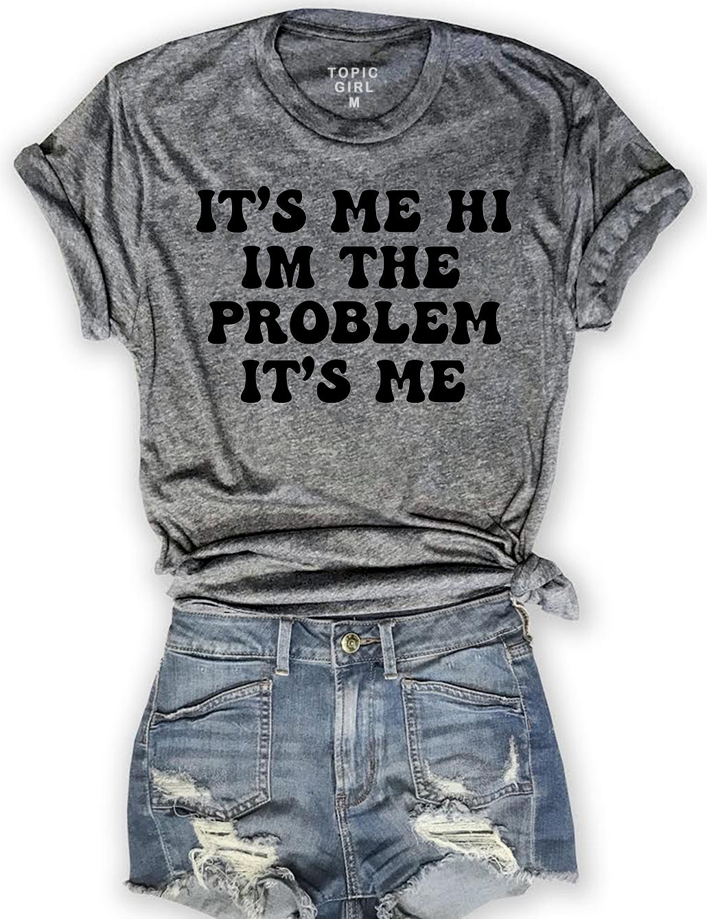 It's Me Hi I'm The Problem It's Me Crop Sweatshirt