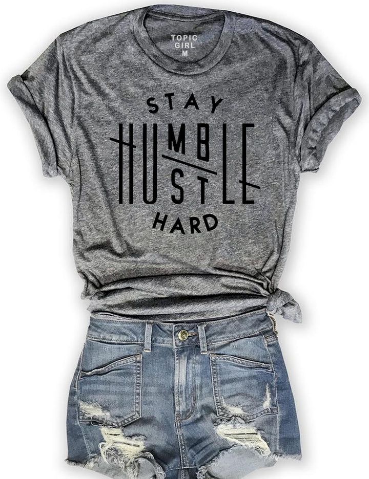 Stay Humble Hustle Hard Crop Sweatshirt