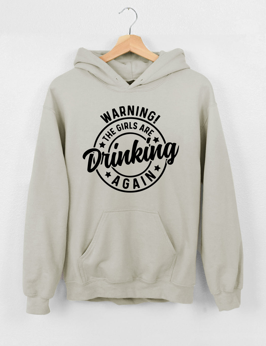 Warning! The Girls Are Drinking Again Crop Sweatshirt