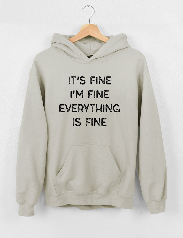 It's Fine I'm Fine Everything Is Fine Crop Sweatshirt