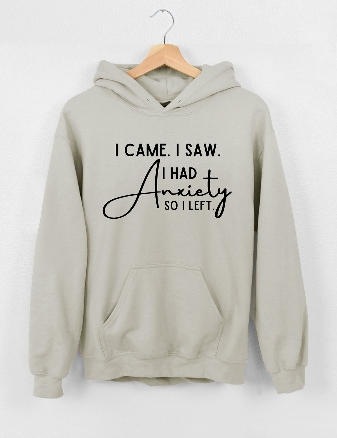 I Came I Saw I Had Anxiety So I Left Crop Sweatshirt