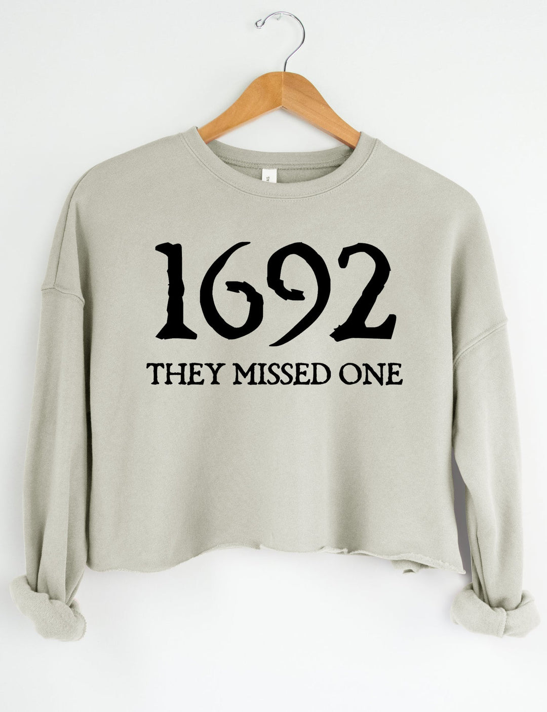 Halloween Salem 1692 They Missed One Crop Hoodie