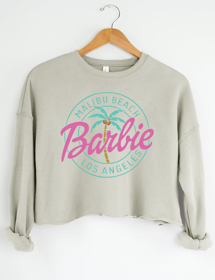 Malibu Beach Los Angeles Crop Sweatshirt