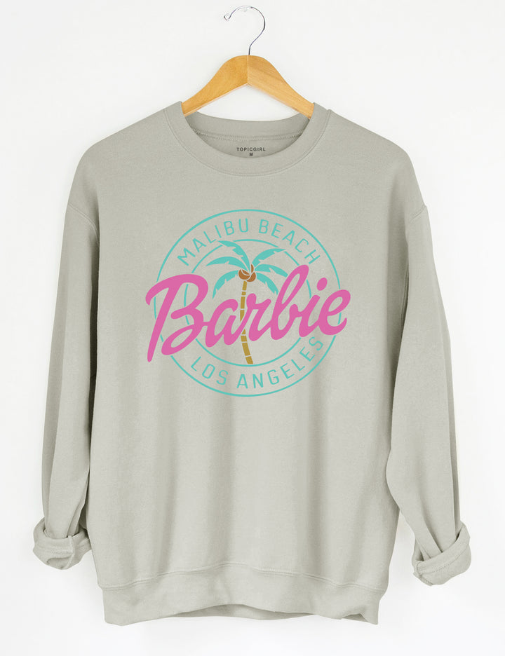 Malibu Beach Los Angeles Crop Sweatshirt