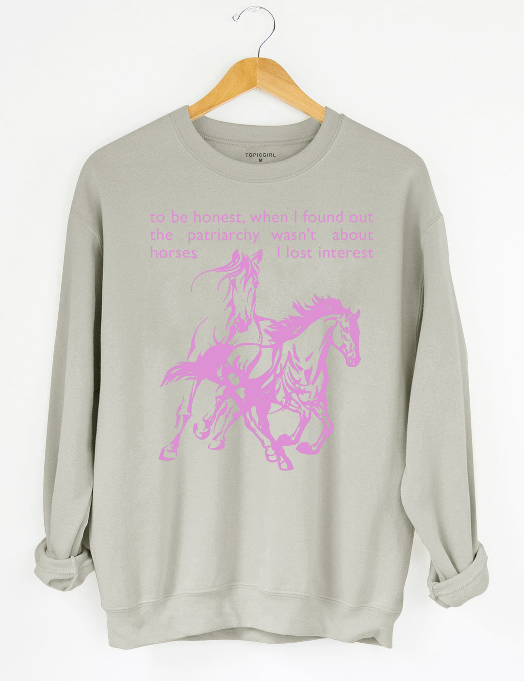 Horses Are Not The Patriarchy Crop Sweatshirt