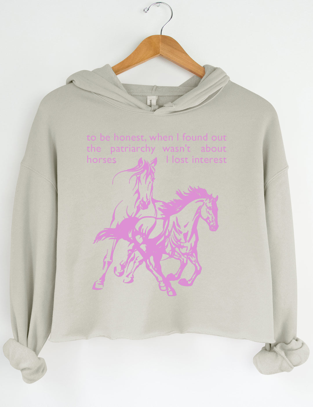 Horses Are Not The Patriarchy Crop Sweatshirt