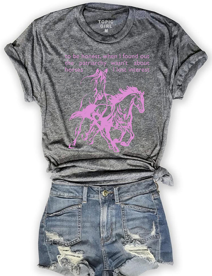 Horses Are Not The Patriarchy Crop Sweatshirt