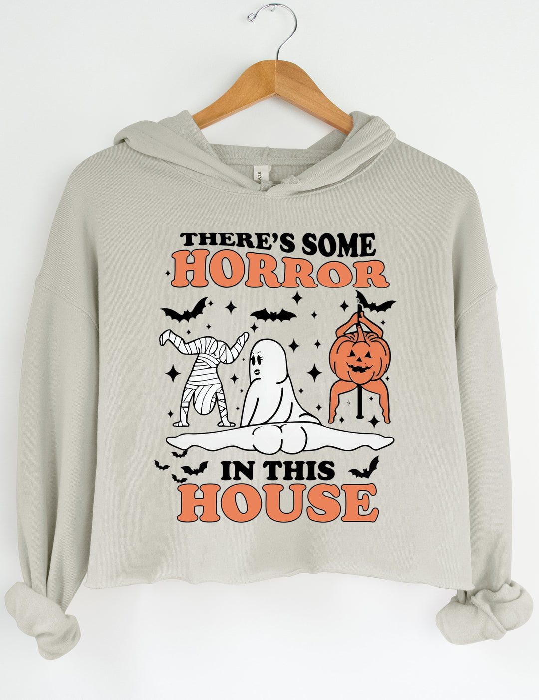 There's Some Horrors In This House Crop Sweatshirt