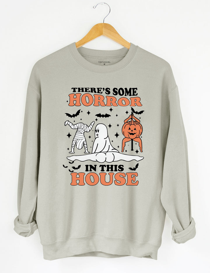 There's Some Horrors In This House Crop Sweatshirt