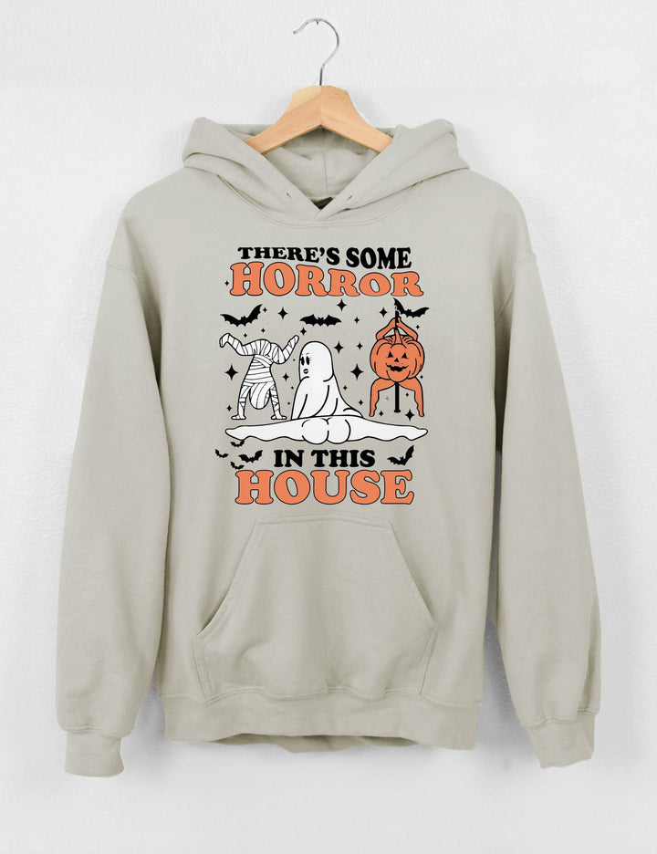 There's Some Horrors In This House Crop Hoodie