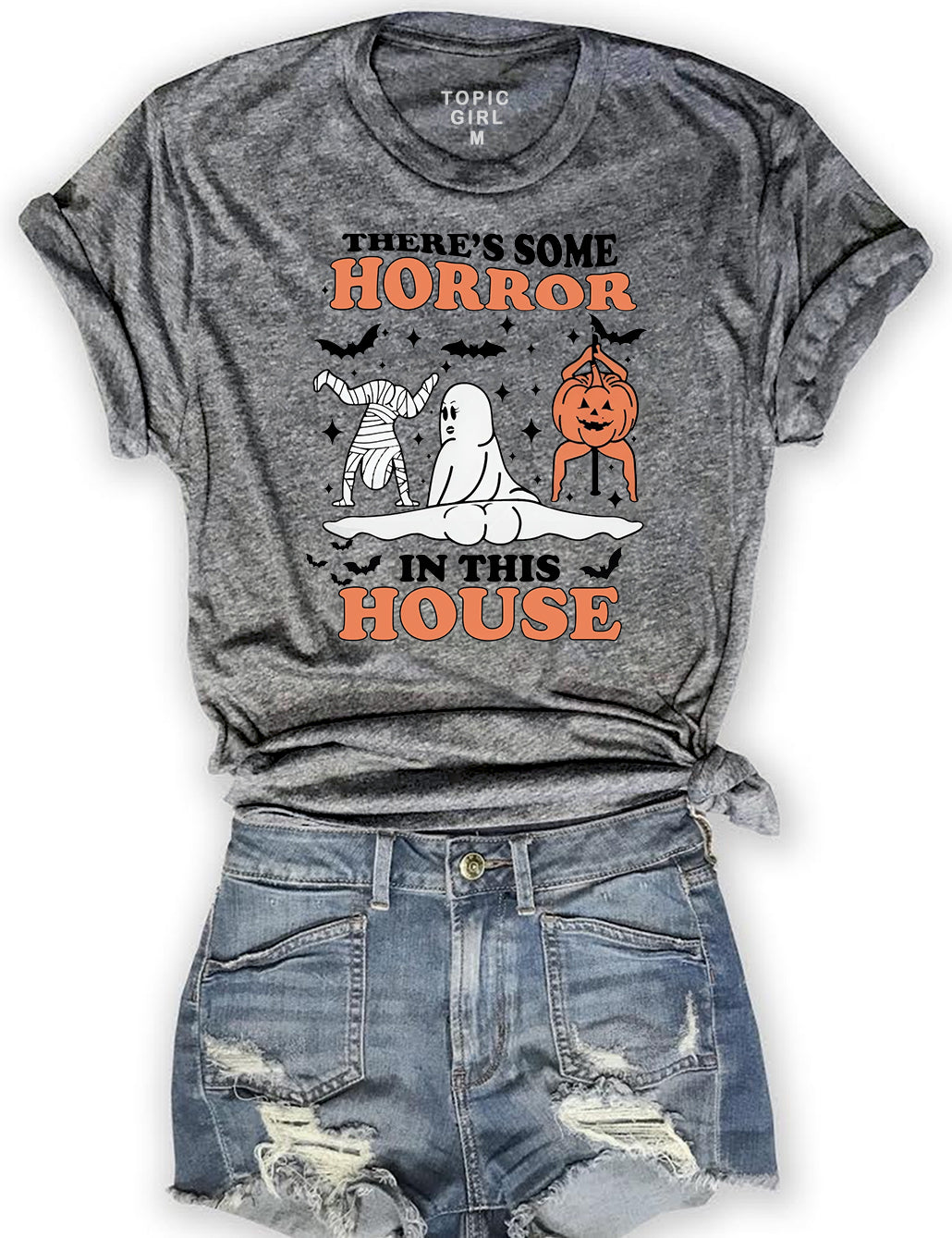 There's Some Horrors In This House Crop Sweatshirt