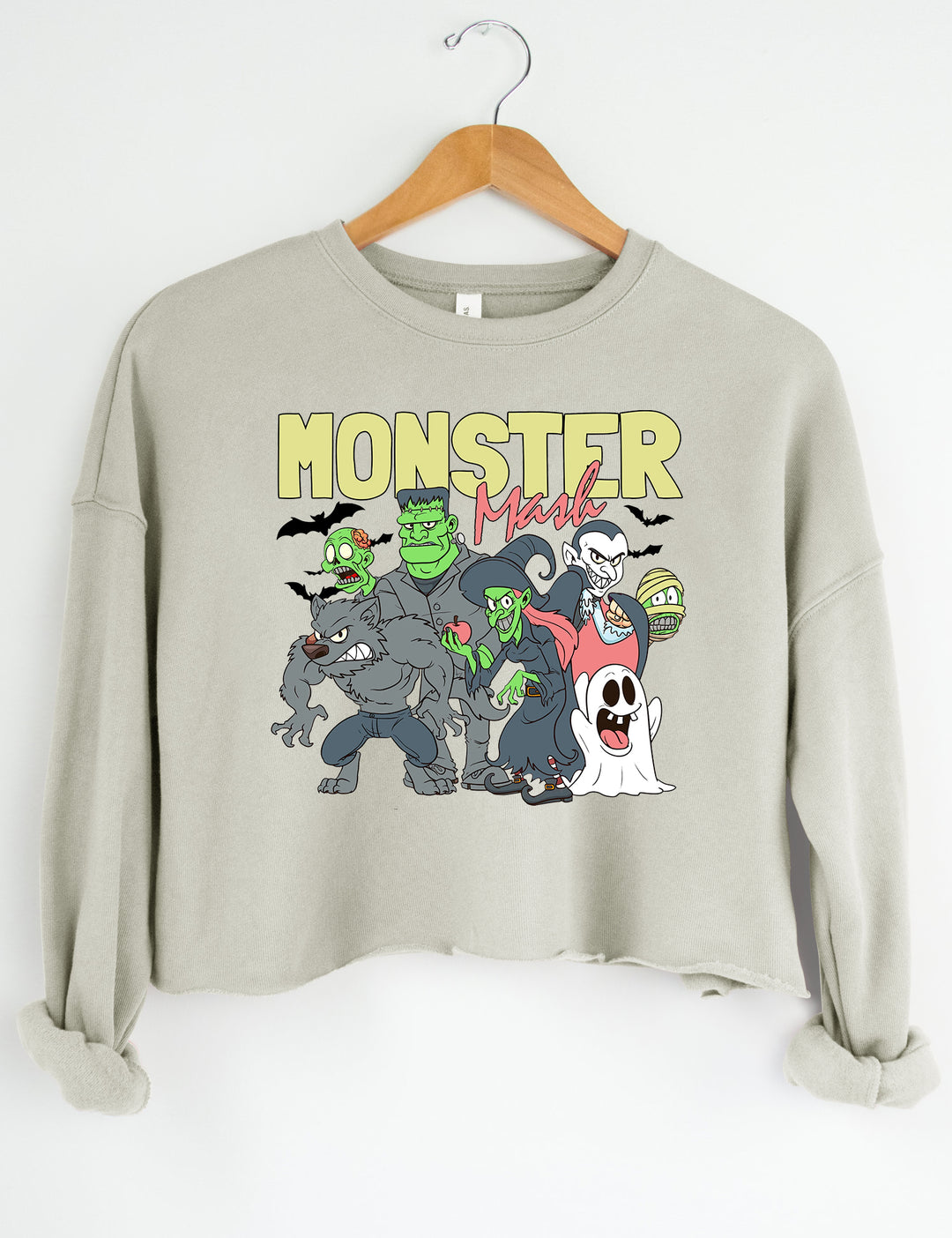 Monster Mash Halloween Crop Hoodie