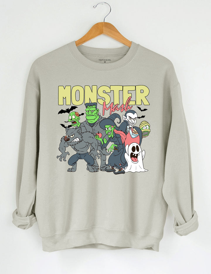 Monster Mash Halloween Crop Hoodie