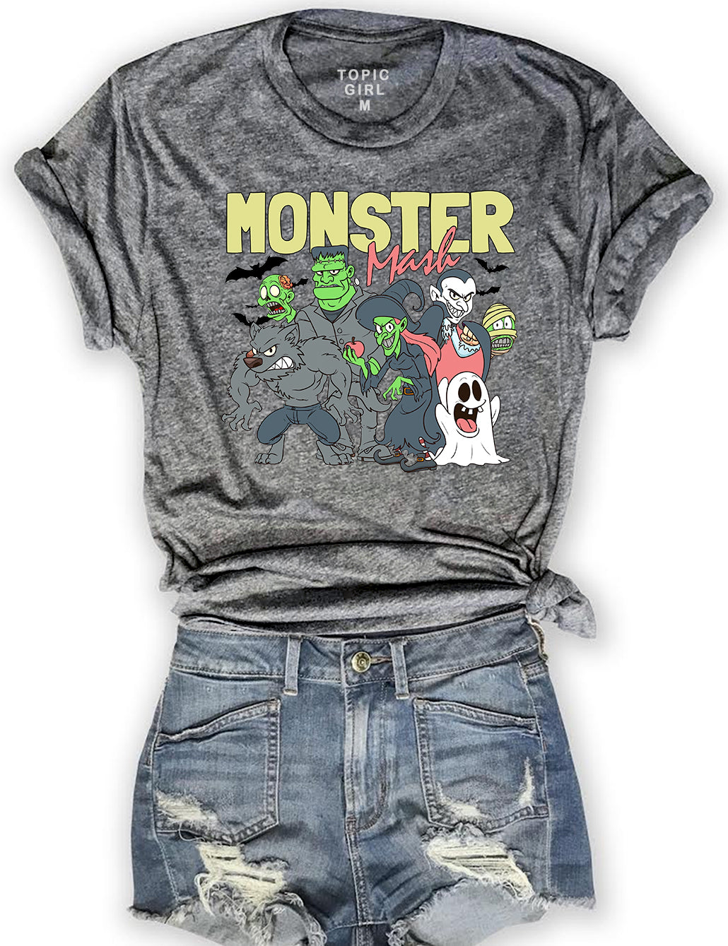 Monster Mash Halloween Crop Hoodie