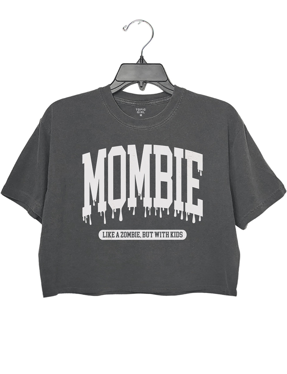 Mombie Like A Zombie But With Kids Crop Sweatshirt