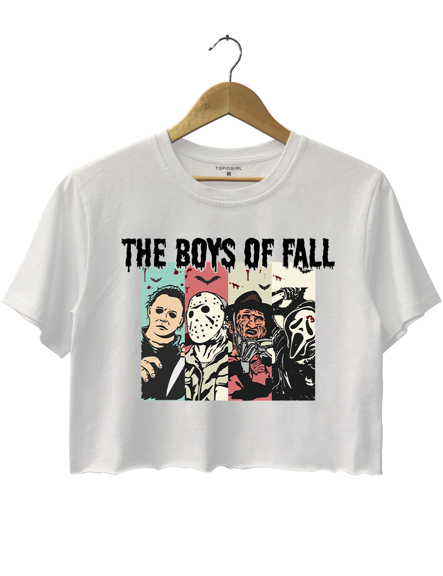 The Boys Of Fall Halloween Crop Top