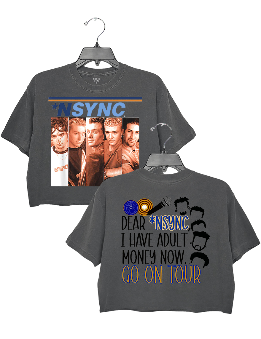 NSYNC Go On Tour  Crop Sweatshirt