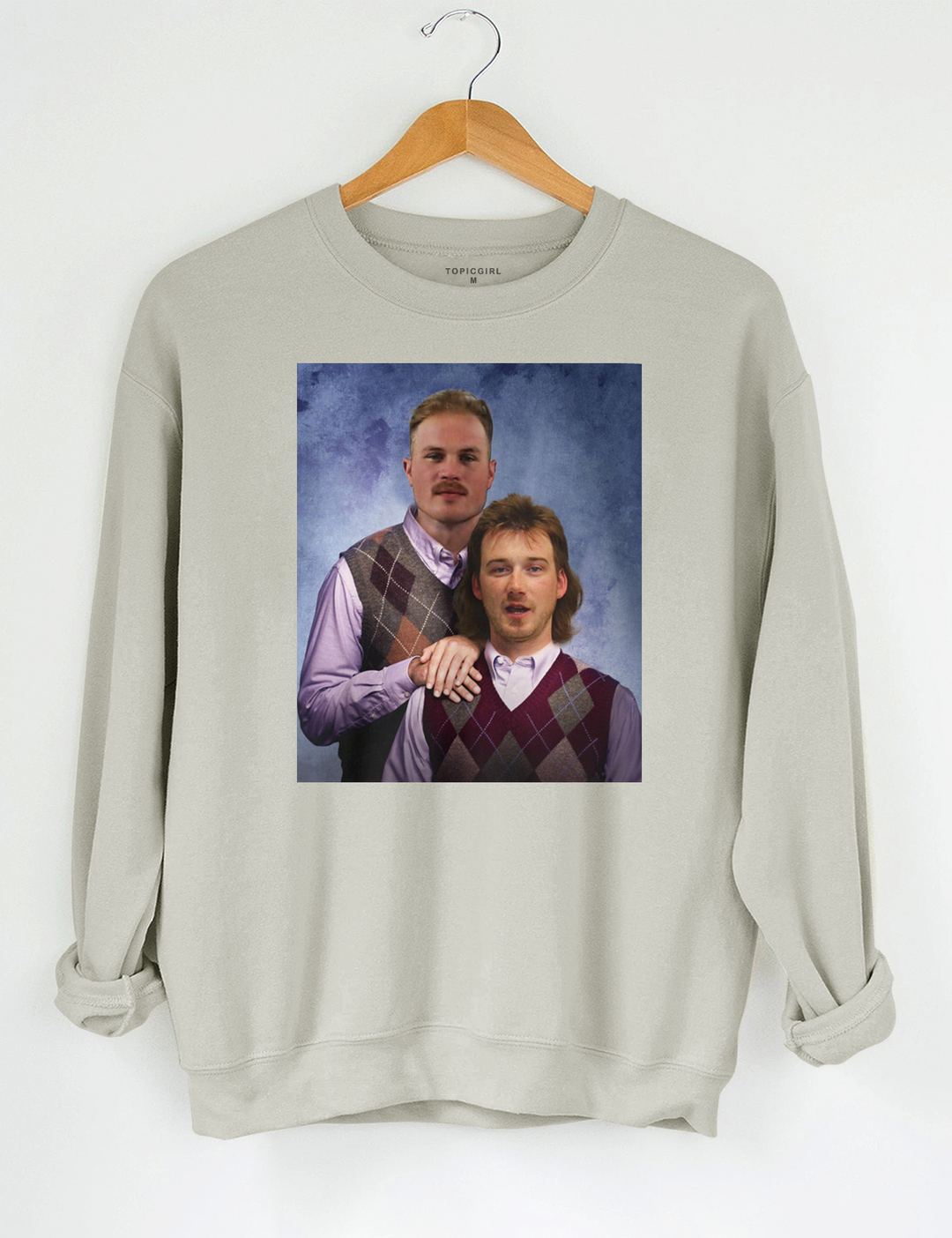 Zach Bryan and Morgan Wallen Mug Shot Crop Sweatshirt