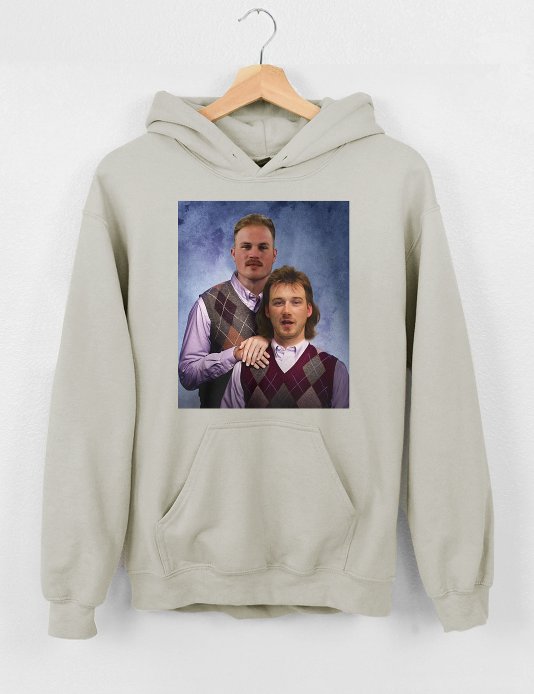 Zach Bryan and Morgan Wallen Mug Shot Crop Hoodie