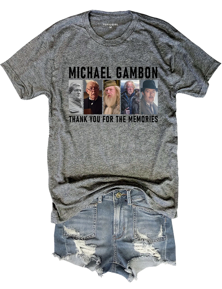 Michael Gambon Thank You For The Memories Tee