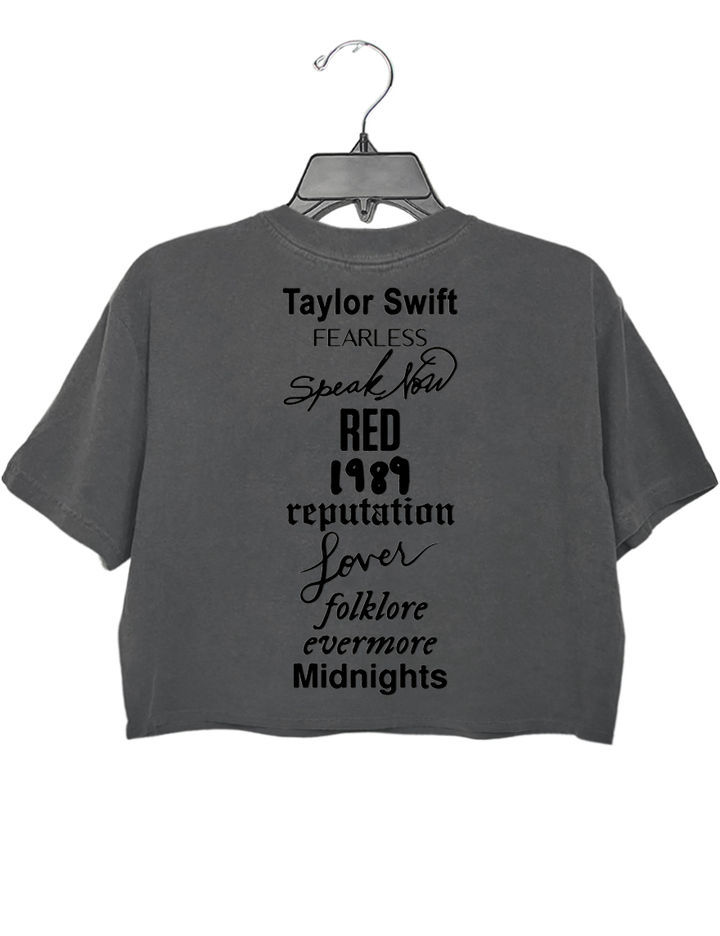 Taylor Swift Albums Crop Top