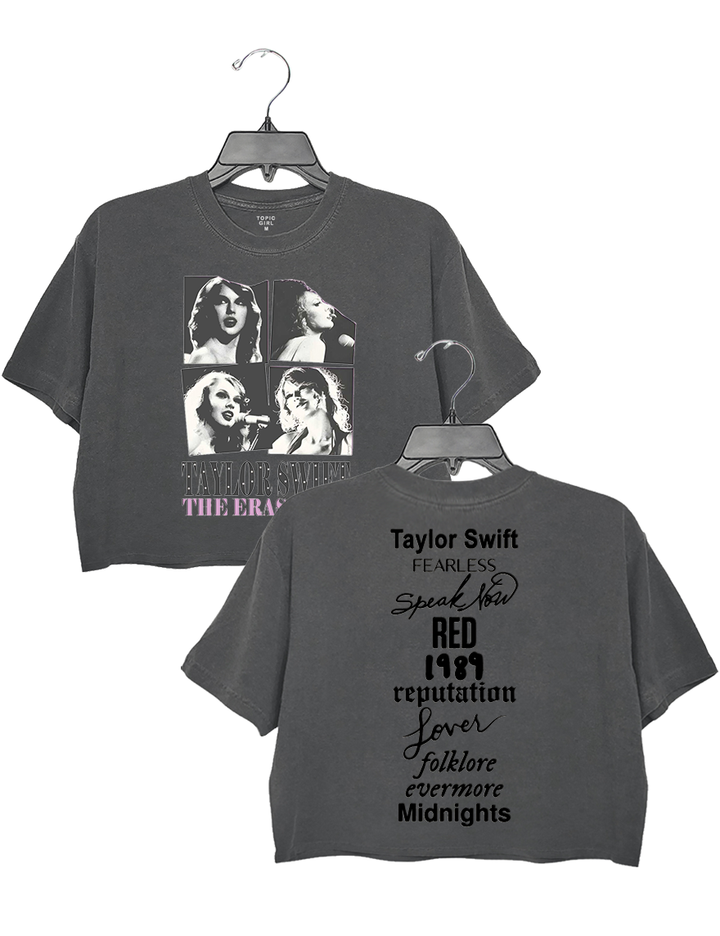 Taylor Swift Albums Crop Top