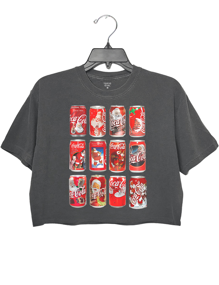 Christmas Soda Coke Crop Top