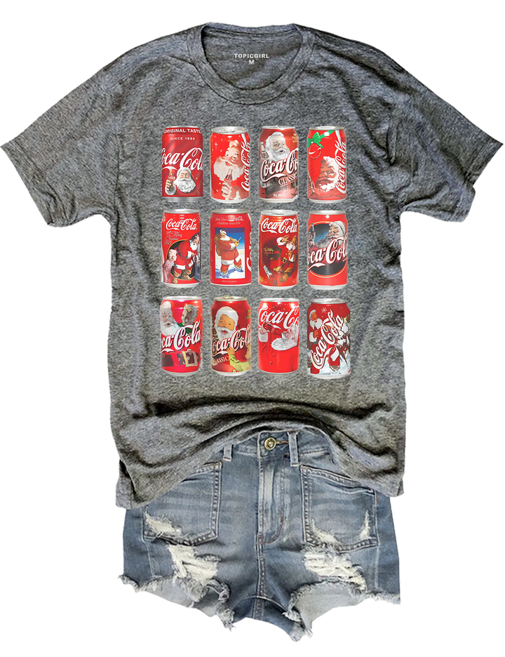 Christmas Soda Coke Crop Top