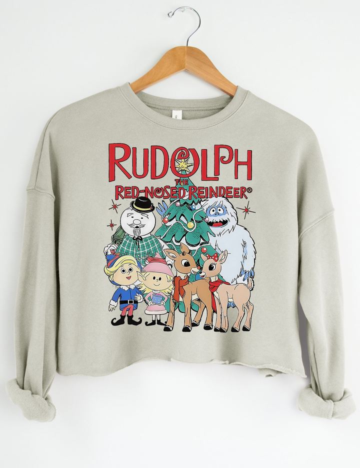 Rudolph The Red Nosed Reindeer Christmas Crop Top