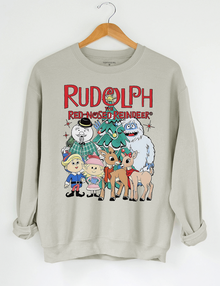 Rudolph The Red Nosed Reindeer Christmas Crop Top