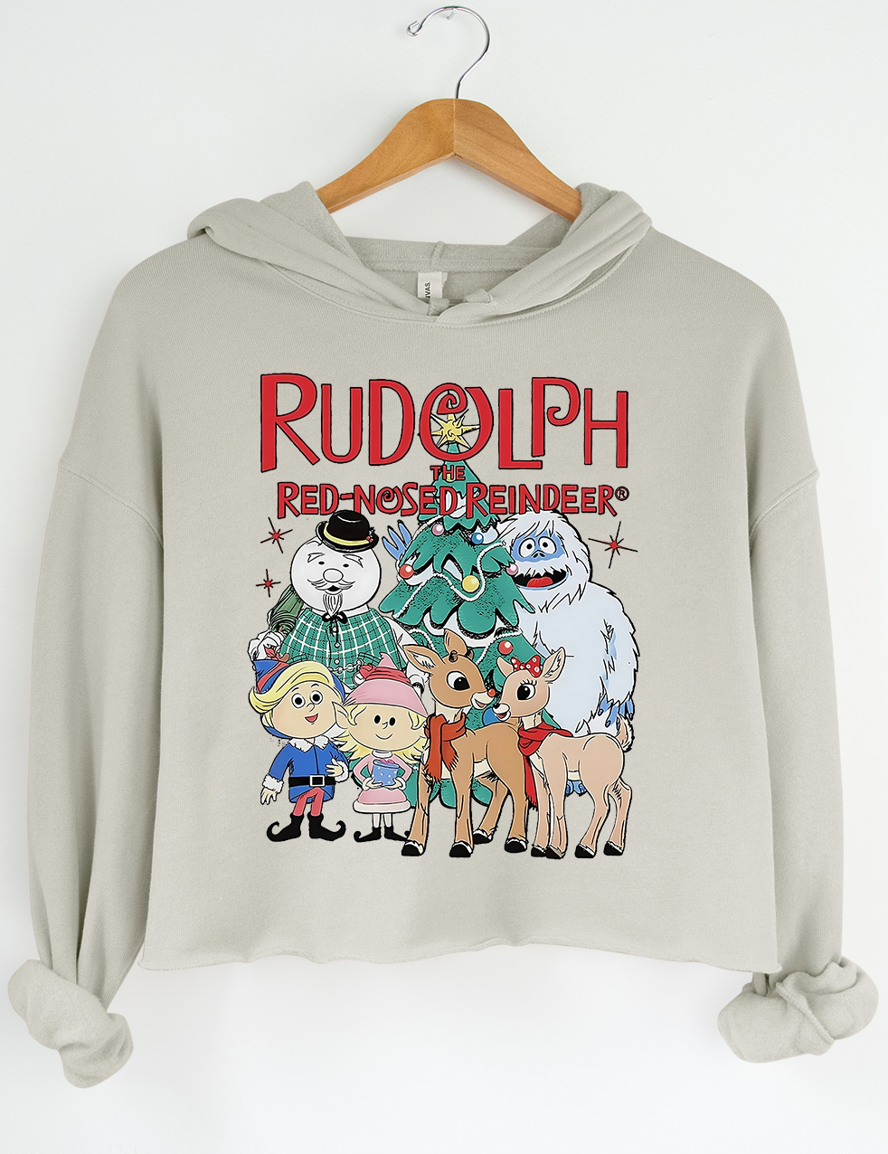 Rudolph The Red Nosed Reindeer Christmas Crop Top