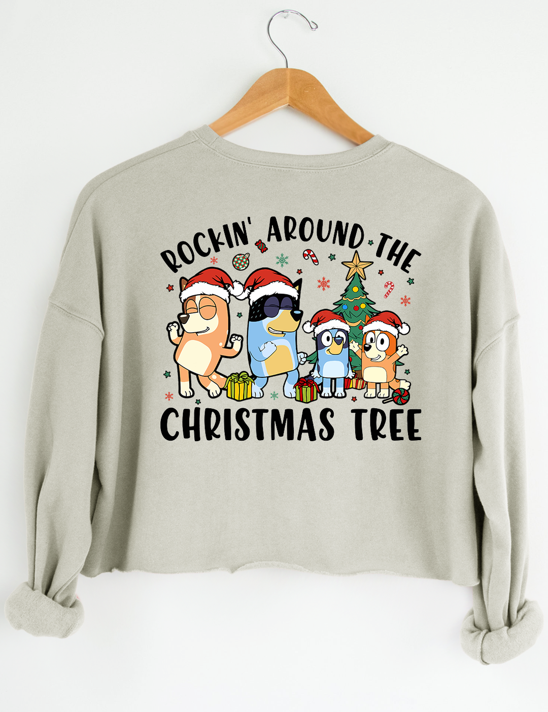 Rockin' Around the Christmas Tree Crop Top