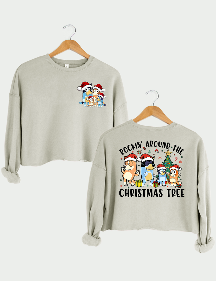 Rockin' Around the Christmas Tree Crop Top