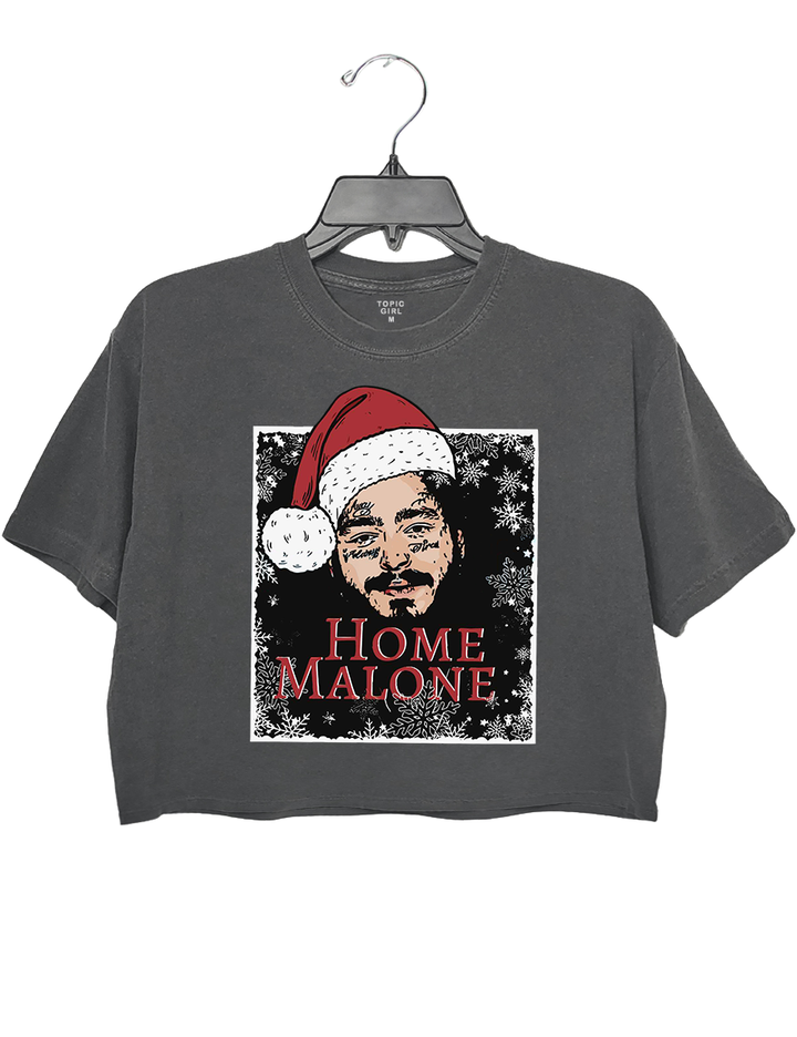 Home Malone Christmas Crop Sweatshirt