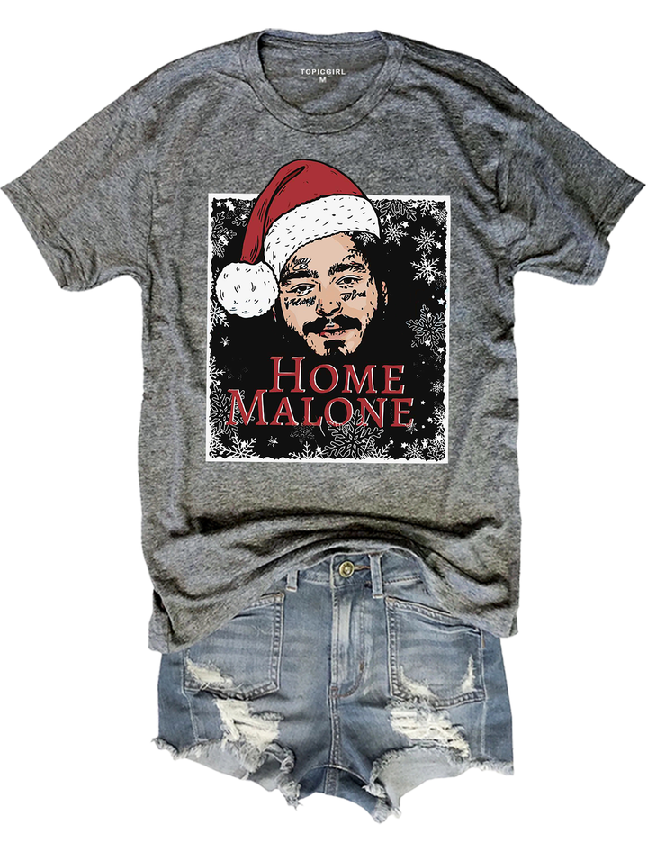 Home Malone Christmas Crop Sweatshirt