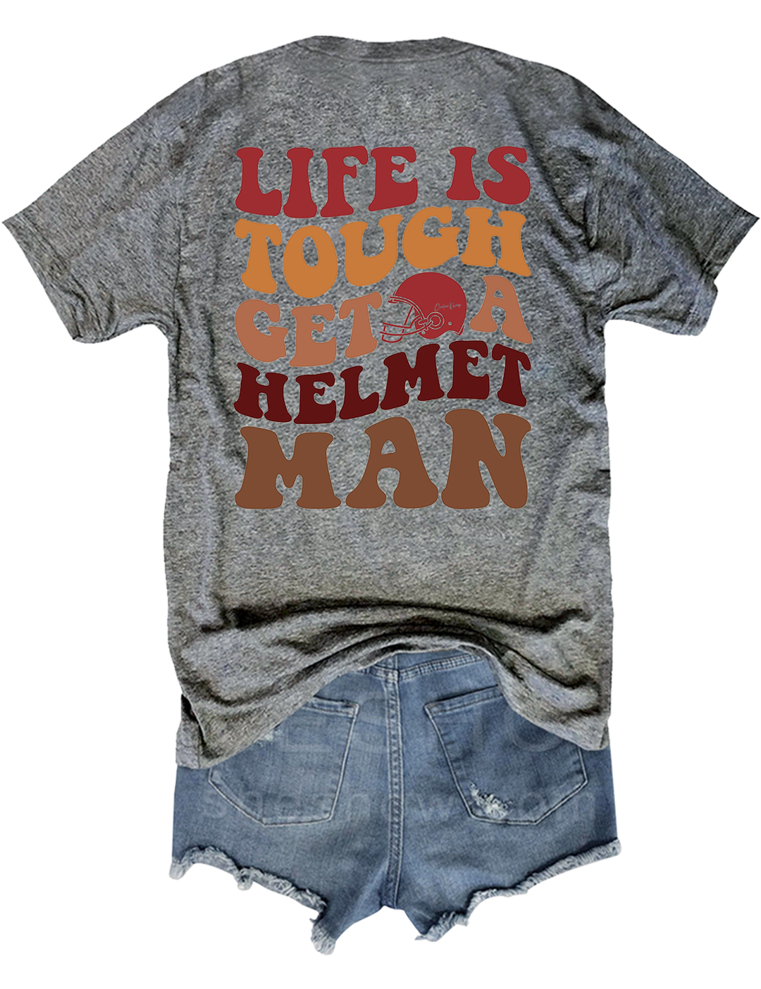 Life's Tough Get a Helmet Man Crop Top