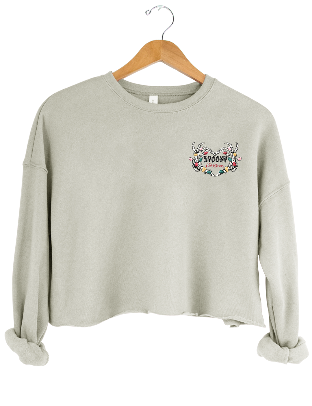 Sorta Merry Sorta Scary Christmas Crop Sweatshirt