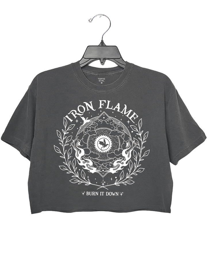 Iron Flame Burn It Down Crop Sweatshirt