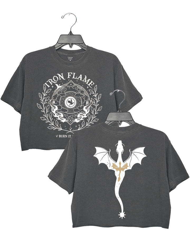 Iron Flame Burn It Down Crop Sweatshirt