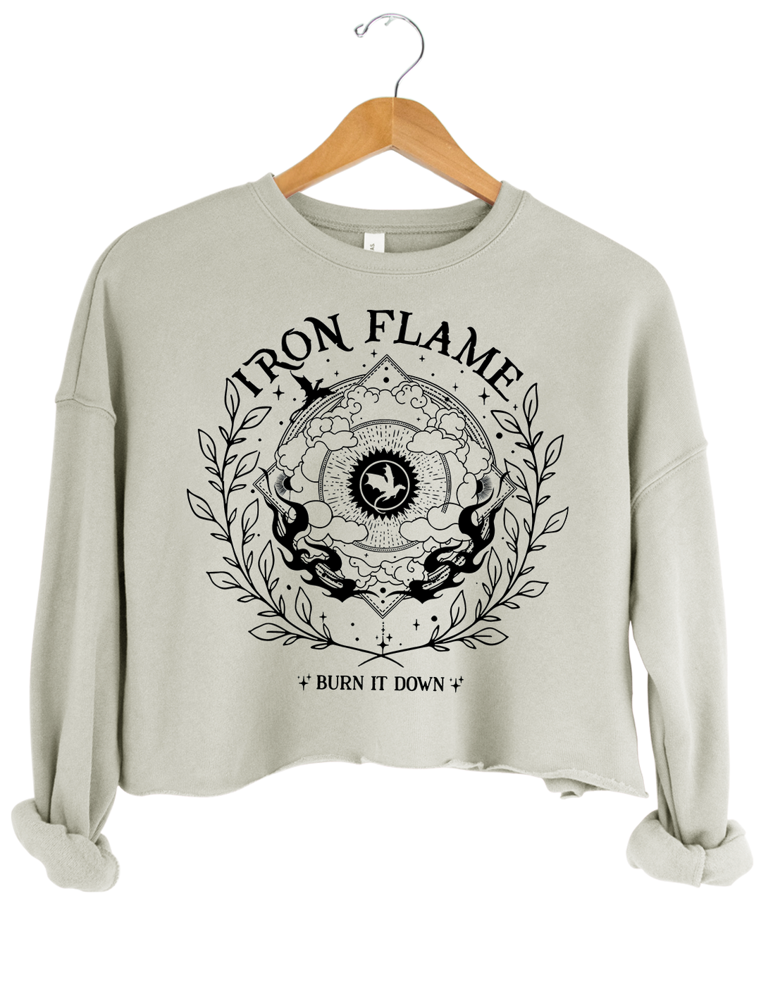 Iron Flame Burn It Down Crop Sweatshirt