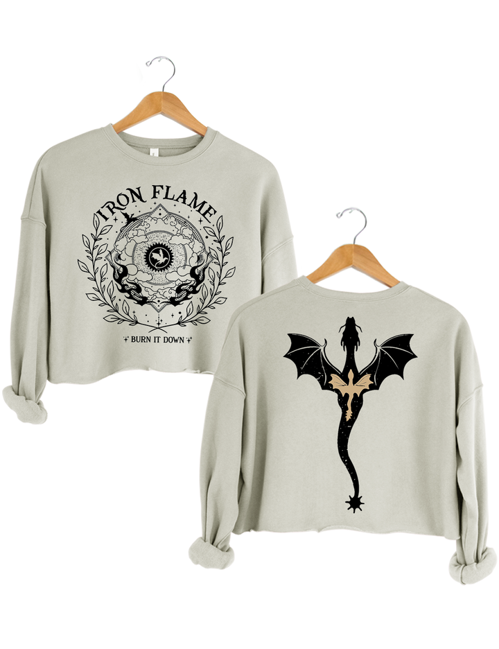 Iron Flame Burn It Down Crop Sweatshirt