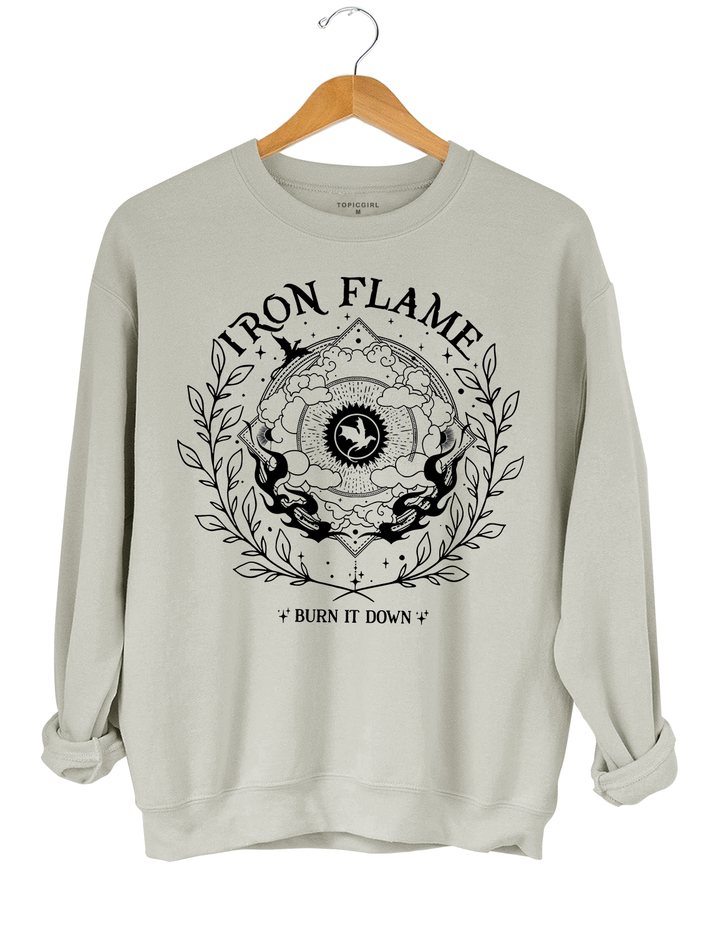 Iron Flame Burn It Down Crop Sweatshirt