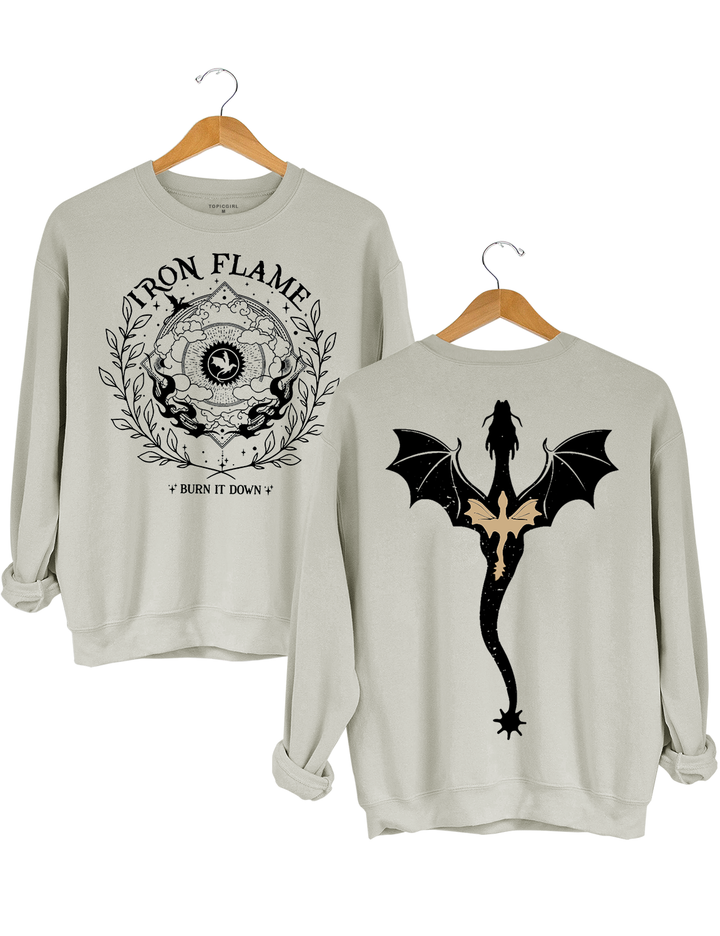 Iron Flame Burn It Down Crop Sweatshirt