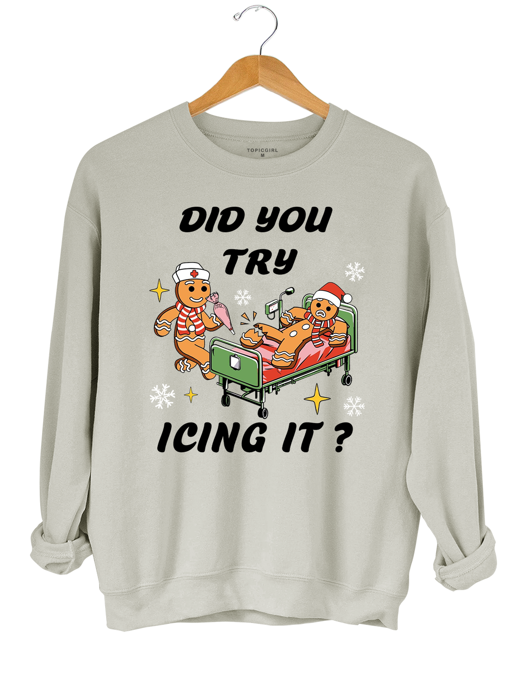 Did You Try Icing It Nurse Christmas Crop Top